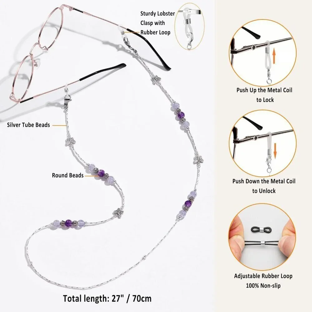 N/A beaded glasses